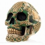 Irish Warrior Skull Paperweight