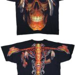 Indian Skull T Shirt Printed Both Sides